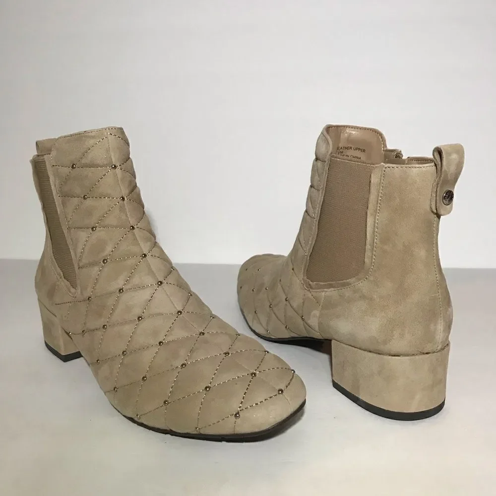 Isaac Mizrahi Live! Quilted Suede Ankle Boot